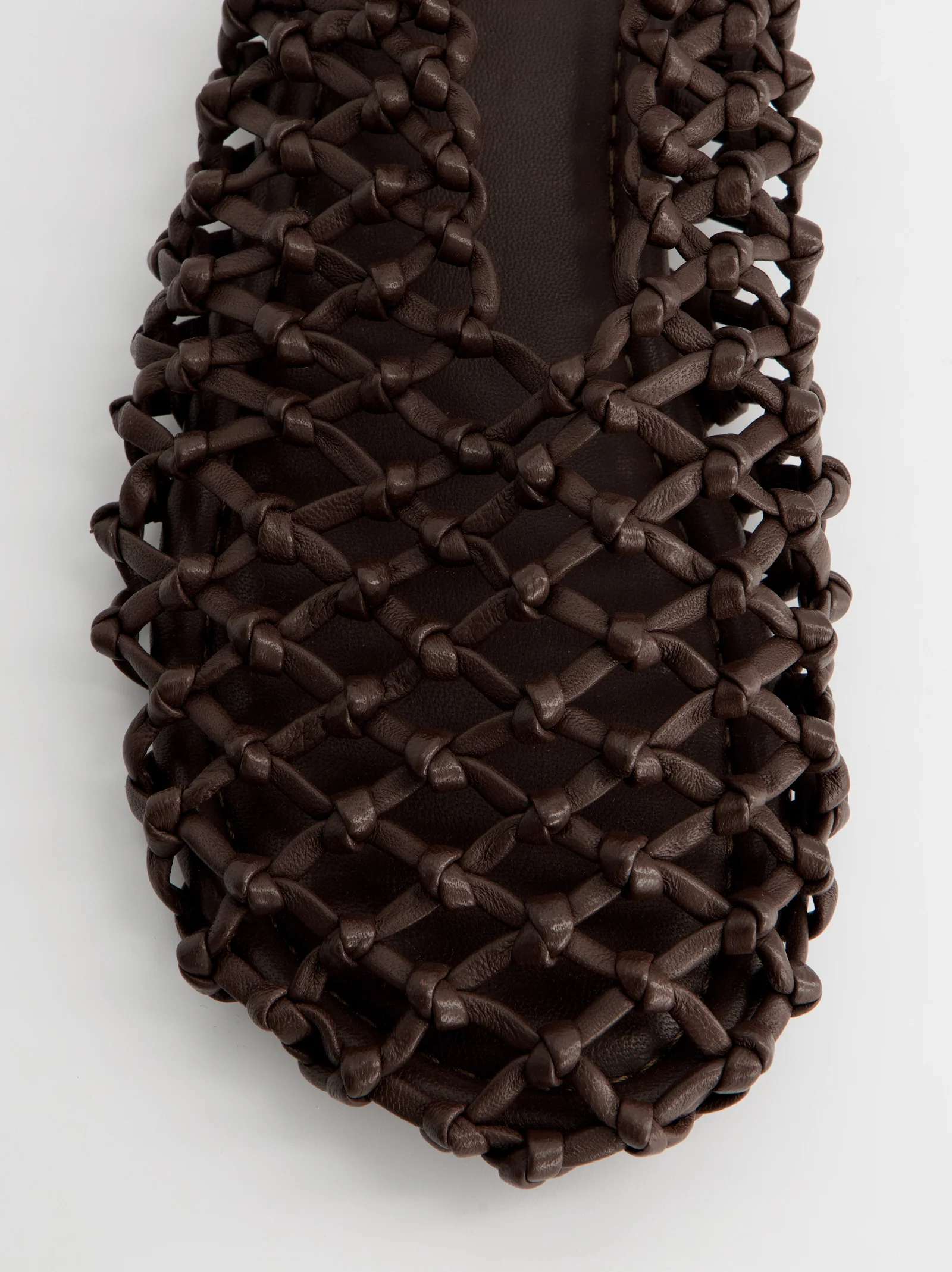 Sandalias de piel trenzada marrones - Thunder - Image 4