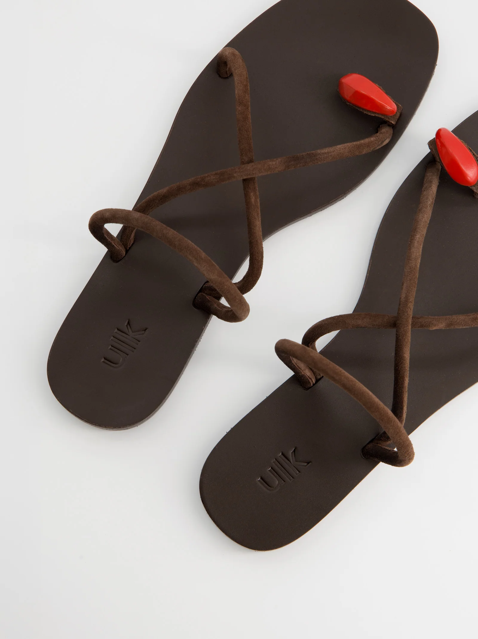 Sandalias de tiras en piel - Terra - Image 4
