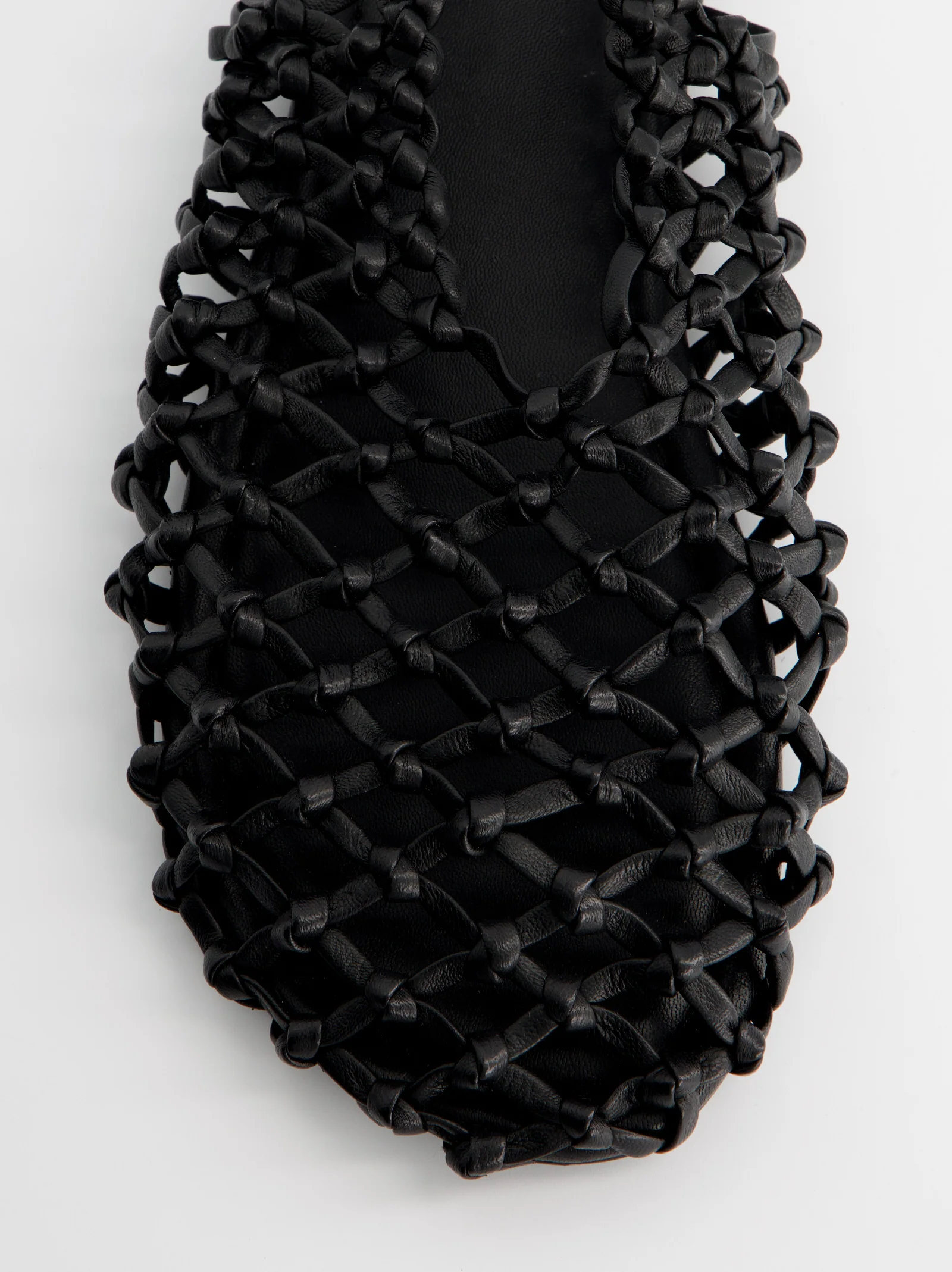 Sandalias negras de piel trenzada - Thunder - Image 4