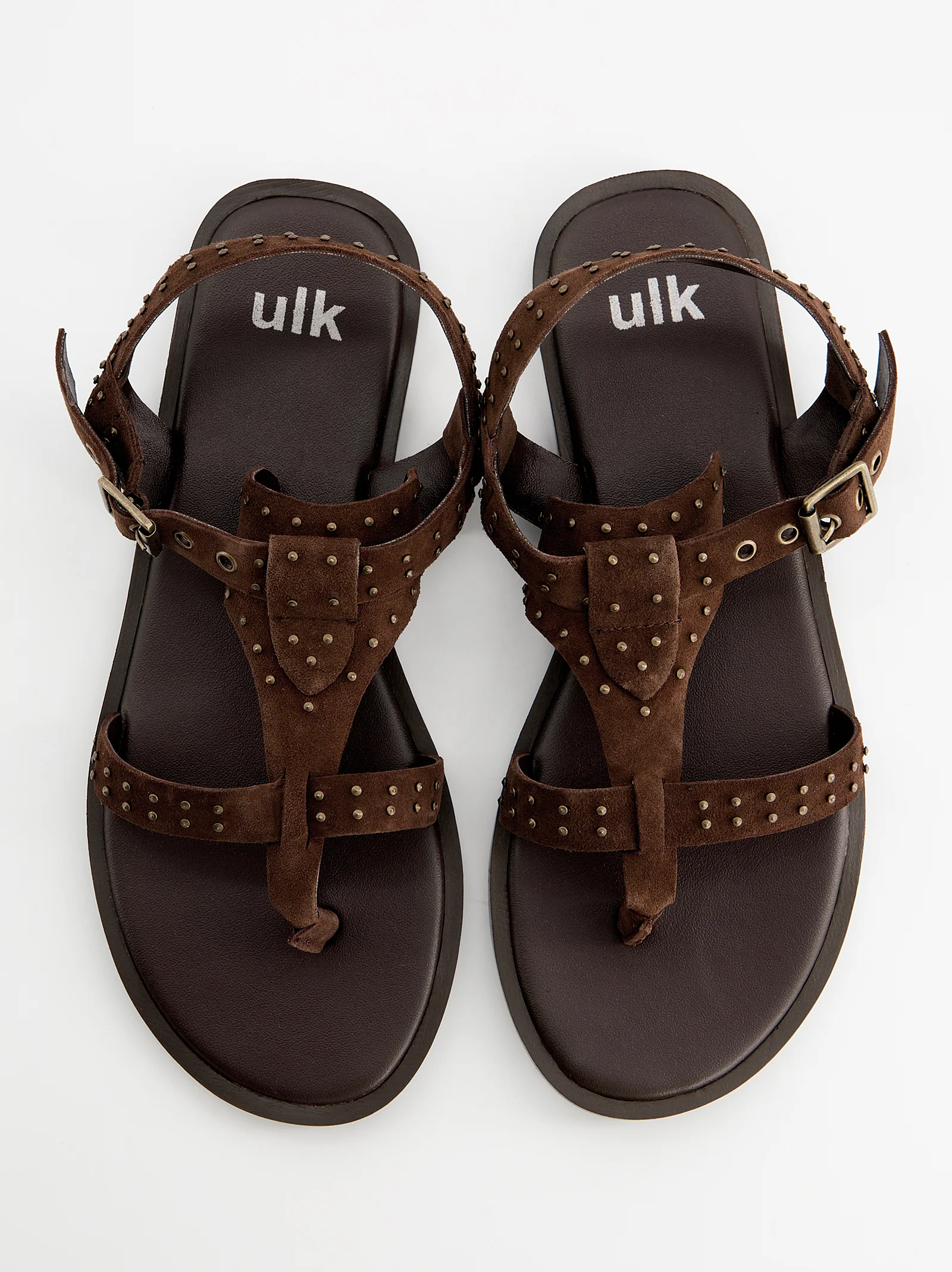 Sandalias planas de ante con tachas - Tine - Image 2