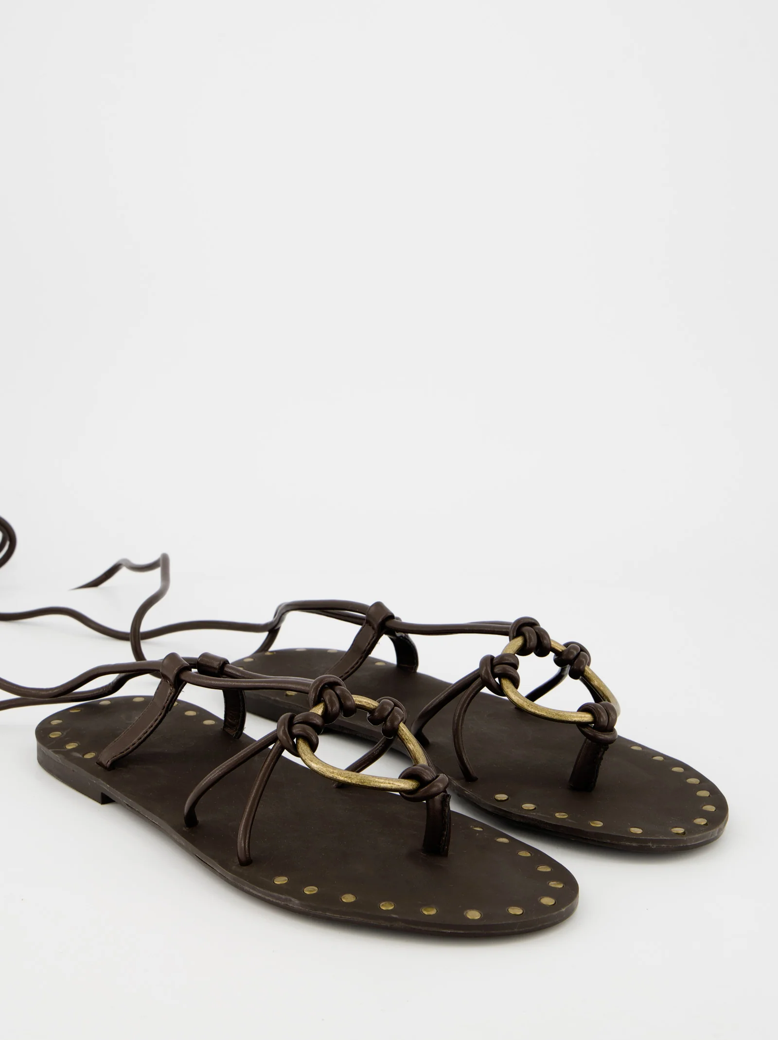 Sandalias planas de piel con tiras - Lily - Image 3