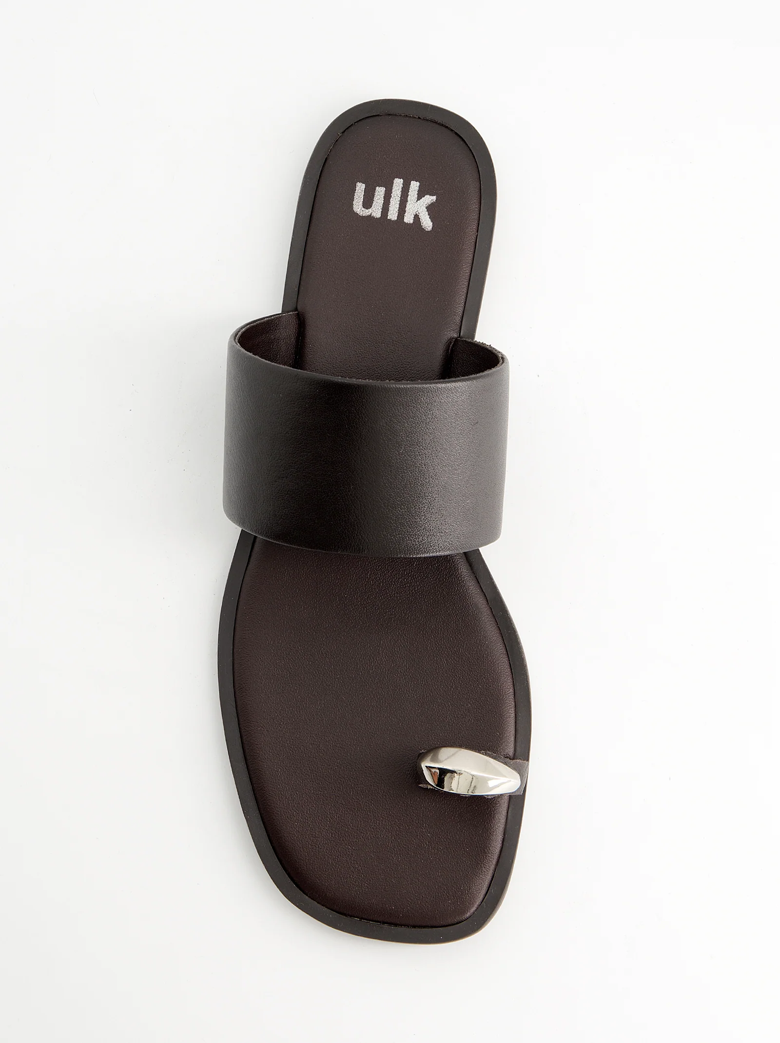 Sandalias planas de piel toe-ring - Fraser