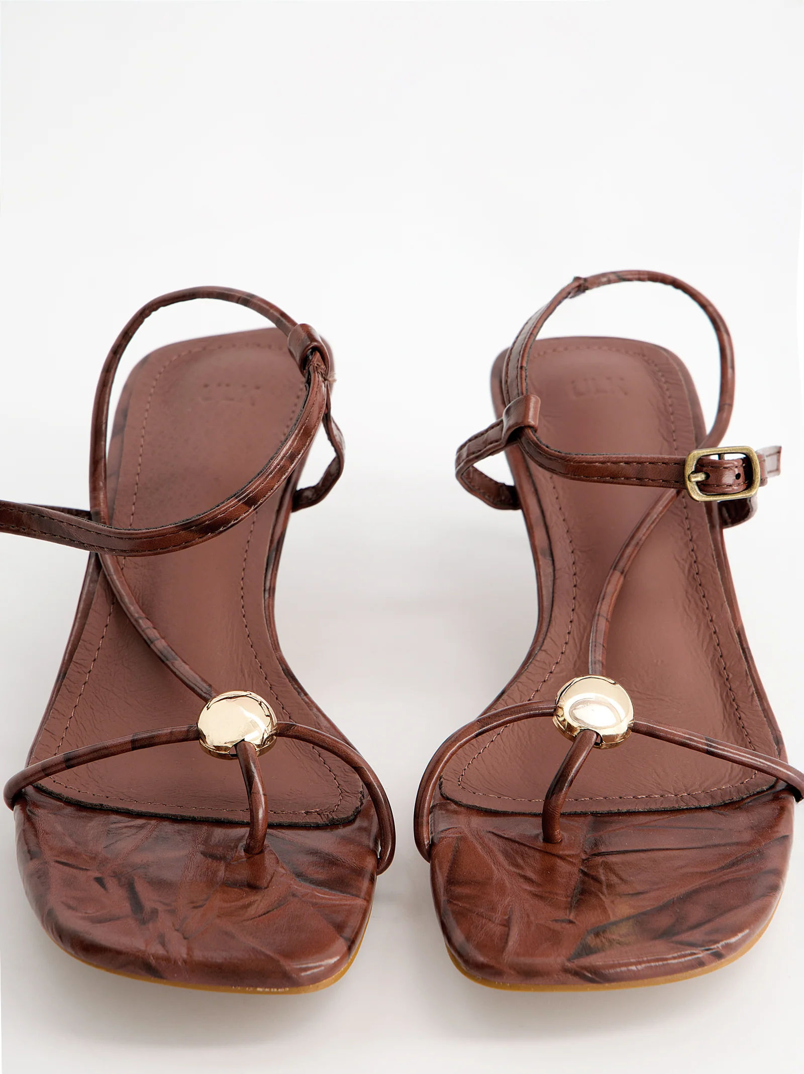 Sandalias tiras finas tacón bajo - Bolly - Image 2