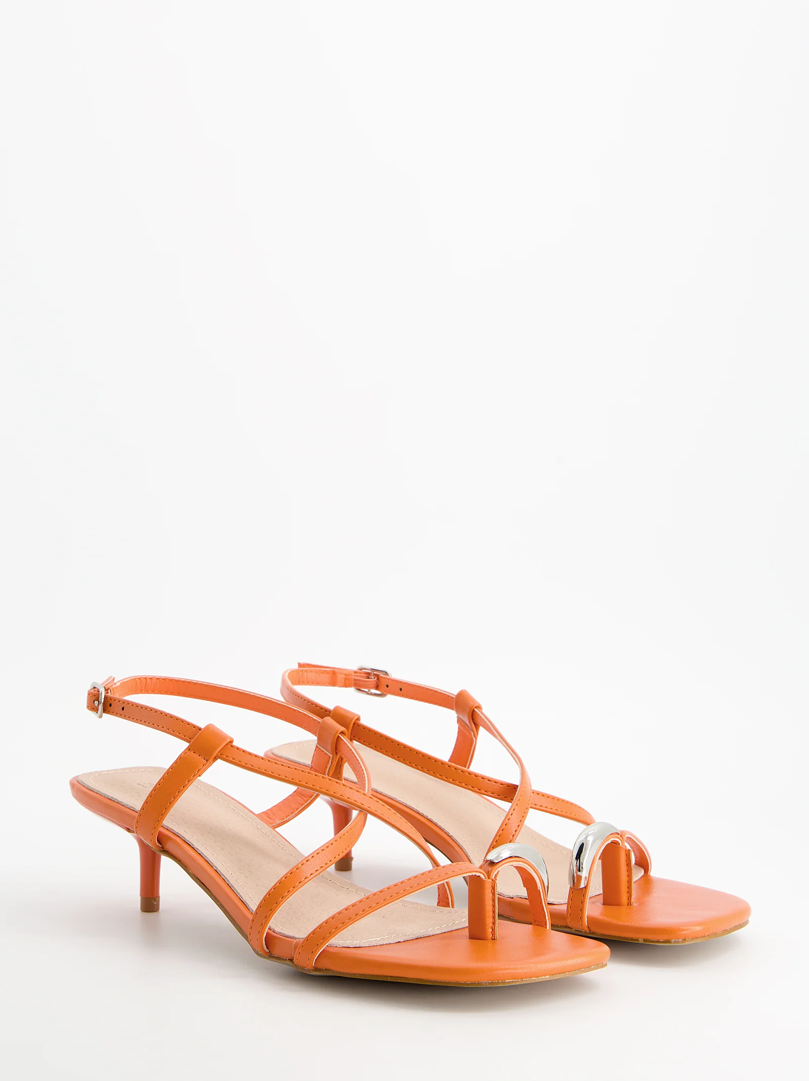 Sandalias tiras finas tacón bajo - Regee - Image 3
