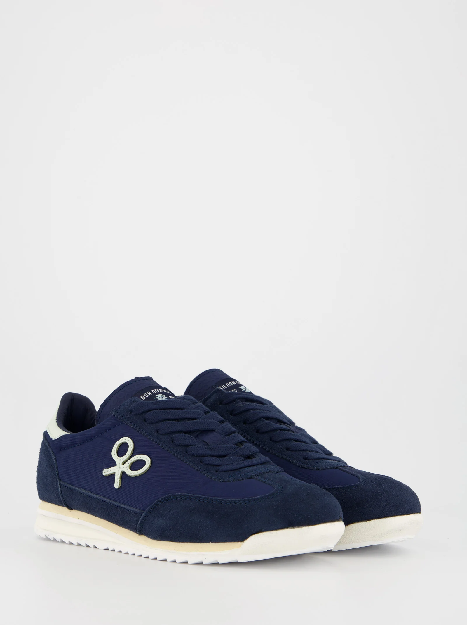 Silbon Vintage - Zapatillas de piel azul navy - Image 2