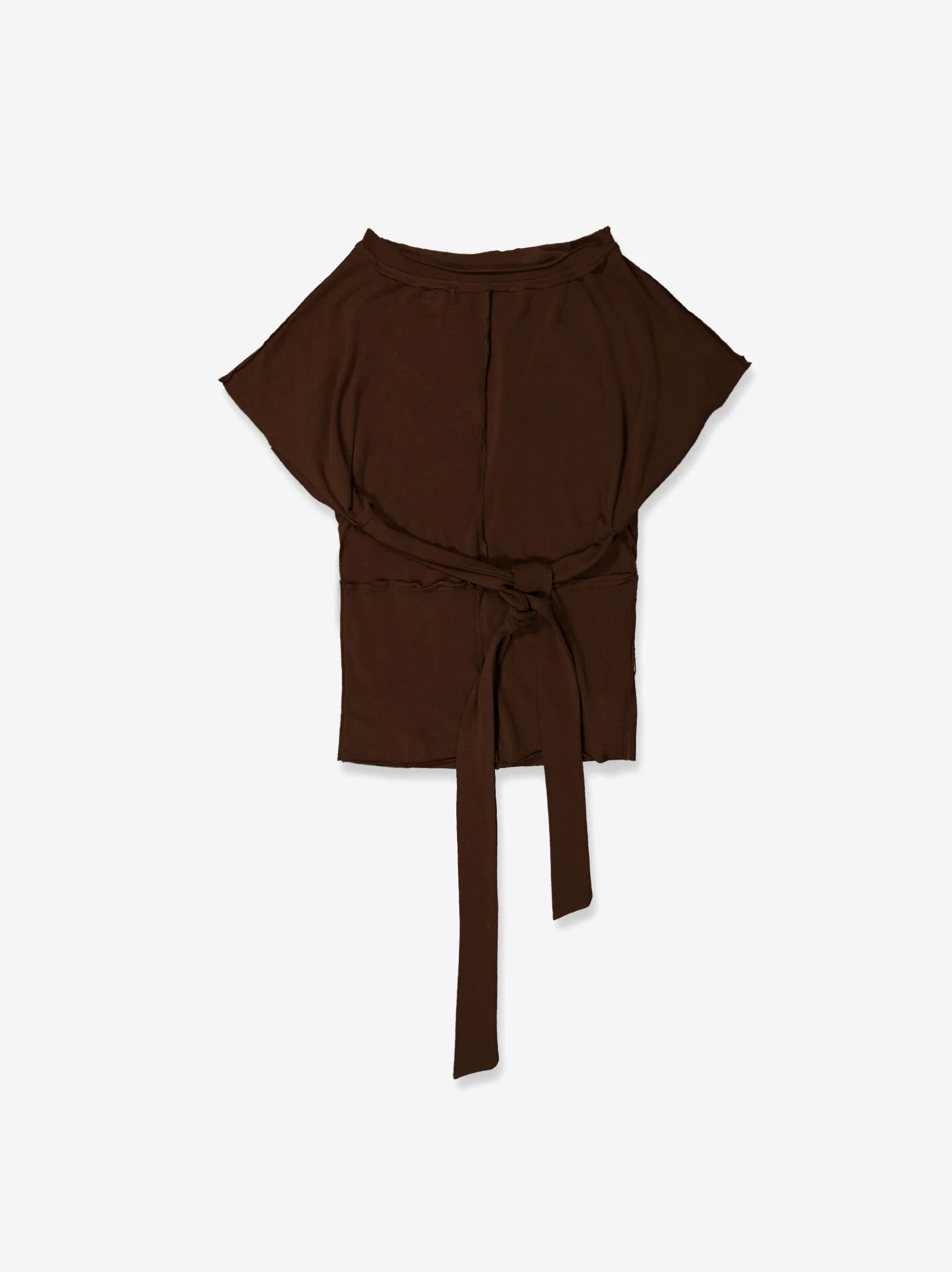 Top marrón con lazada frontal - Velara - Image 3