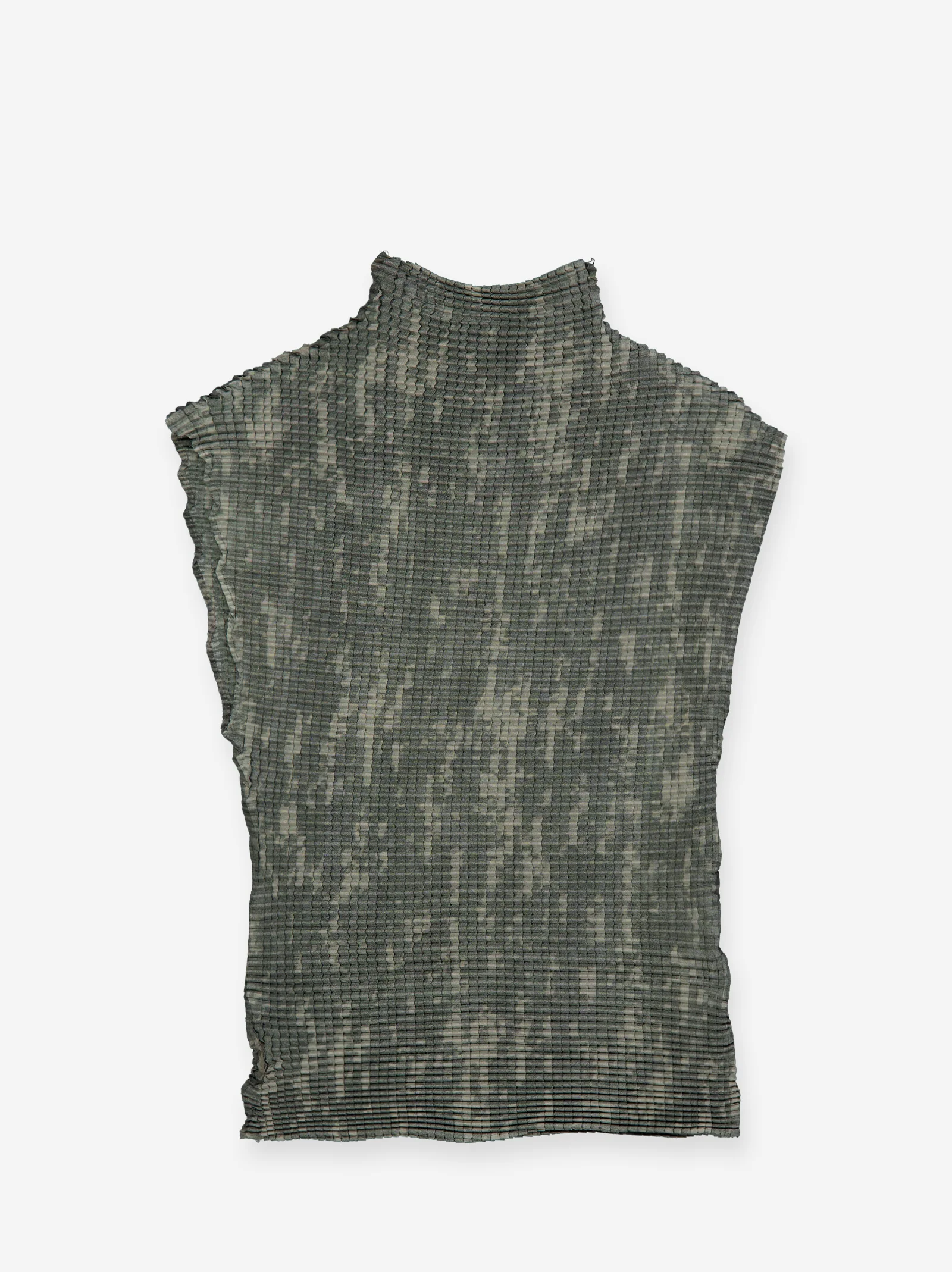 Top micro-plisado de cuello alto - ISI - Image 2