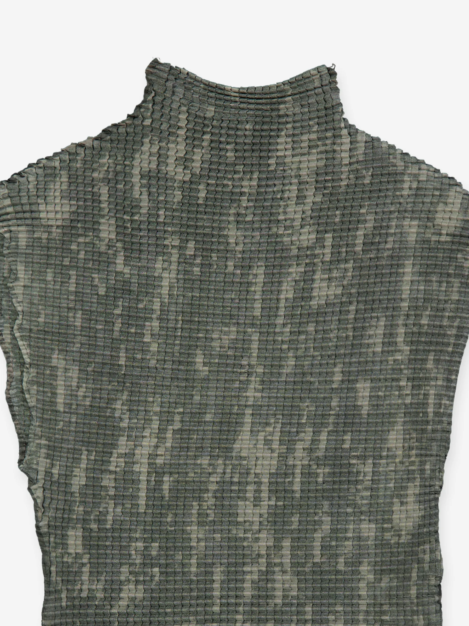 Top micro-plisado de cuello alto - ISI - Image 3