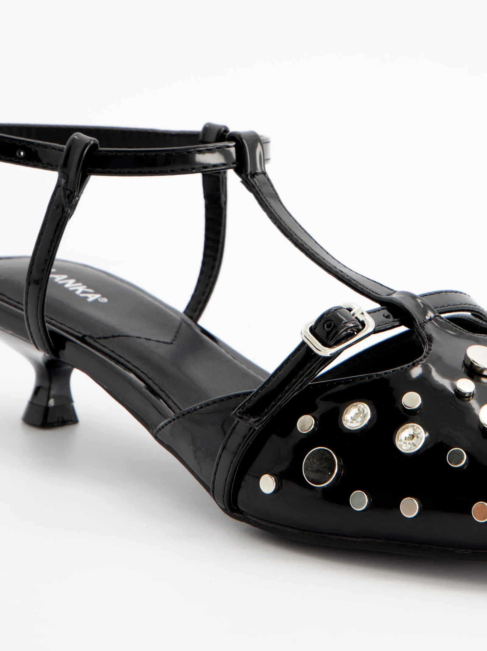 Zapatos de tacón negros con tachuelas - ULK Leyre - Image 3