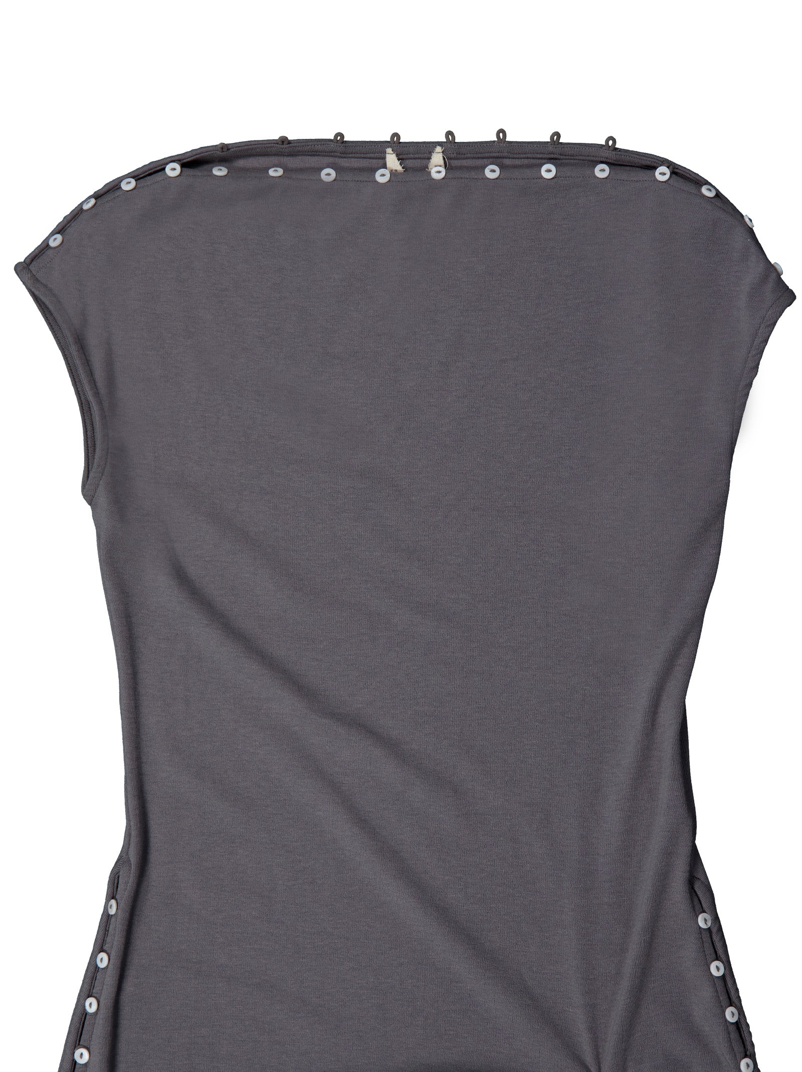 Vestido ajustado con fruncido lateral gris - Xiqueta - Image 5