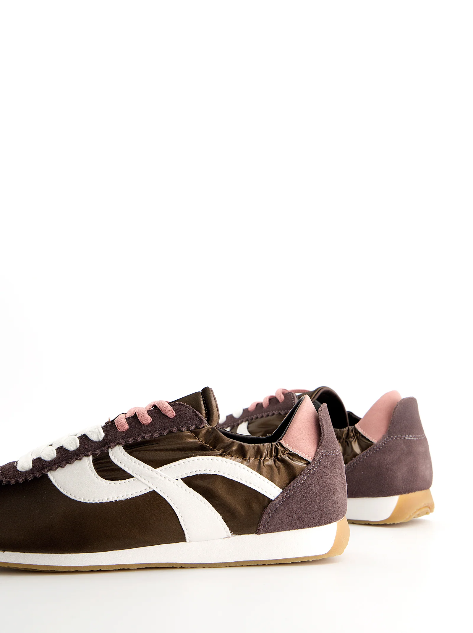 Zapatillas ante y nylon detalle fruncido - Barten - Image 3