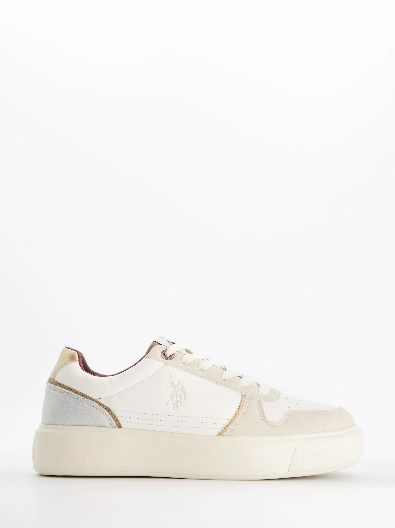 Zapatillas blancas efecto piel - U.S. Polo Assn. Zabry