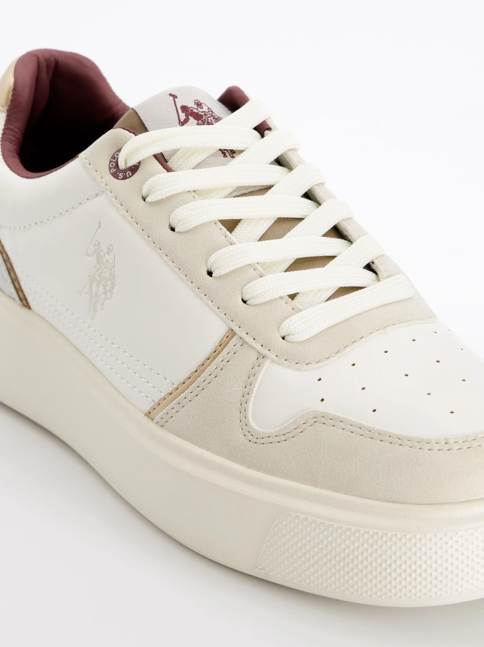 Zapatillas blancas efecto piel - U.S. Polo Assn. Zabry - Image 4