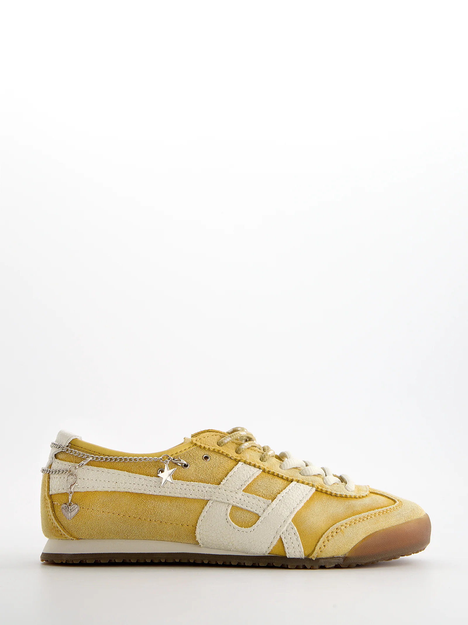 Zapatillas de ante vintage con charms - Onix