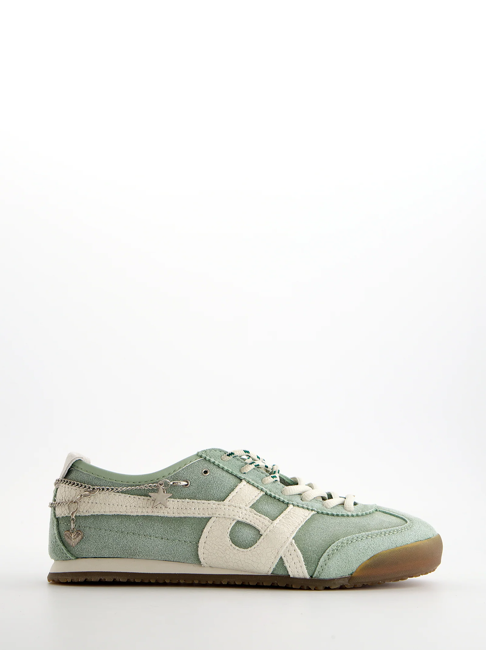 Zapatillas de ante vintage con charms Onix