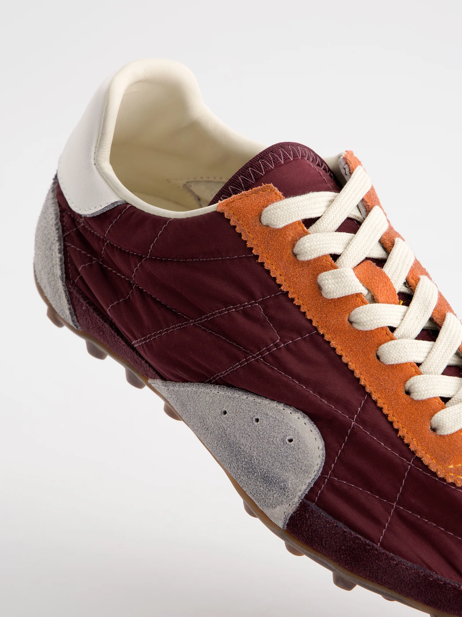 Zapatillas de ante y nylon burdeos - Nova - Image 2