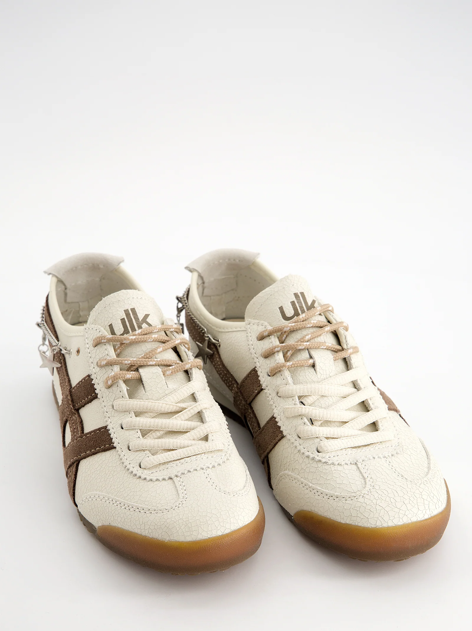 Zapatillas de piel efecto craquelado - Onix - Image 5