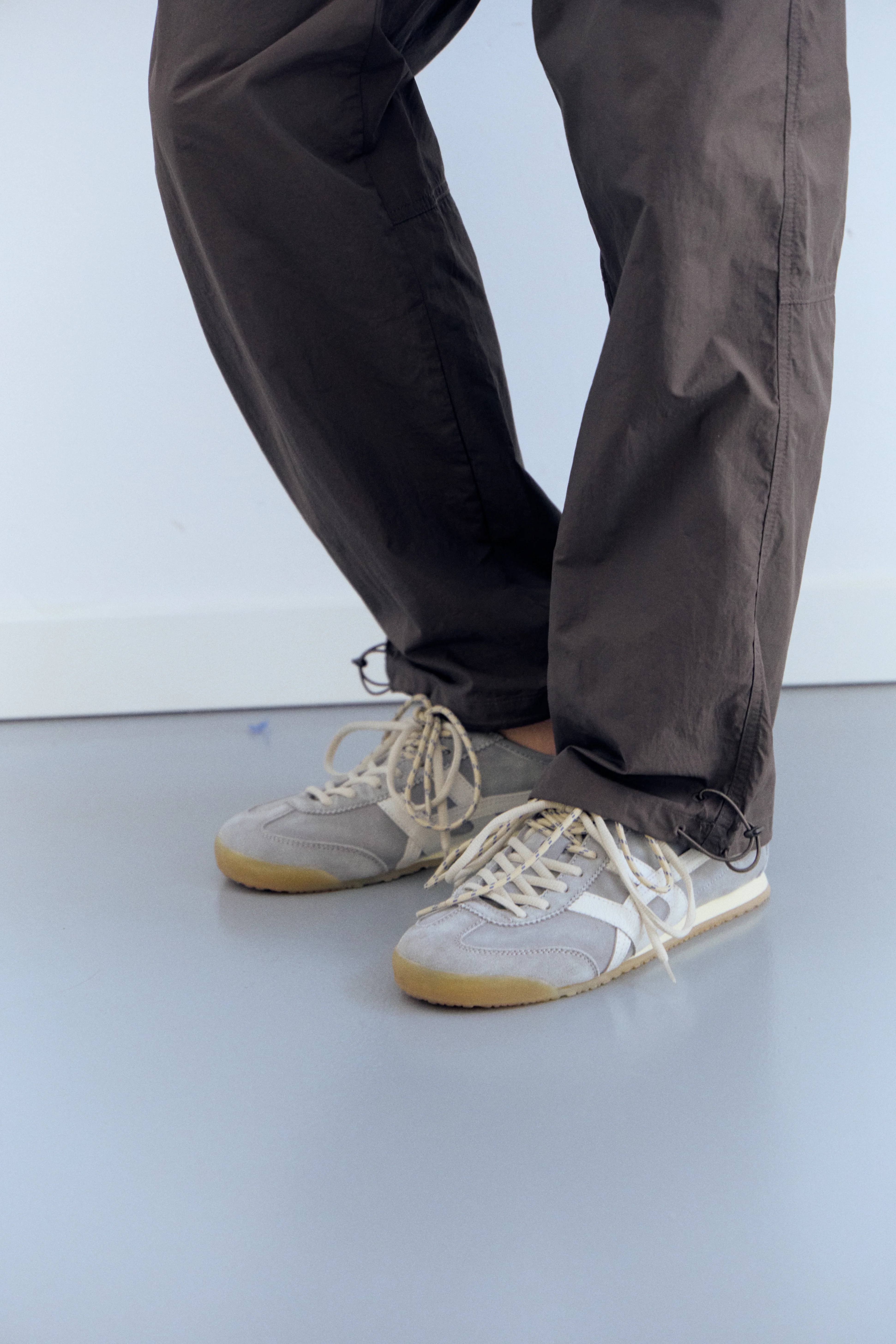 Zapatillas retro de ante para hombre - Onix
