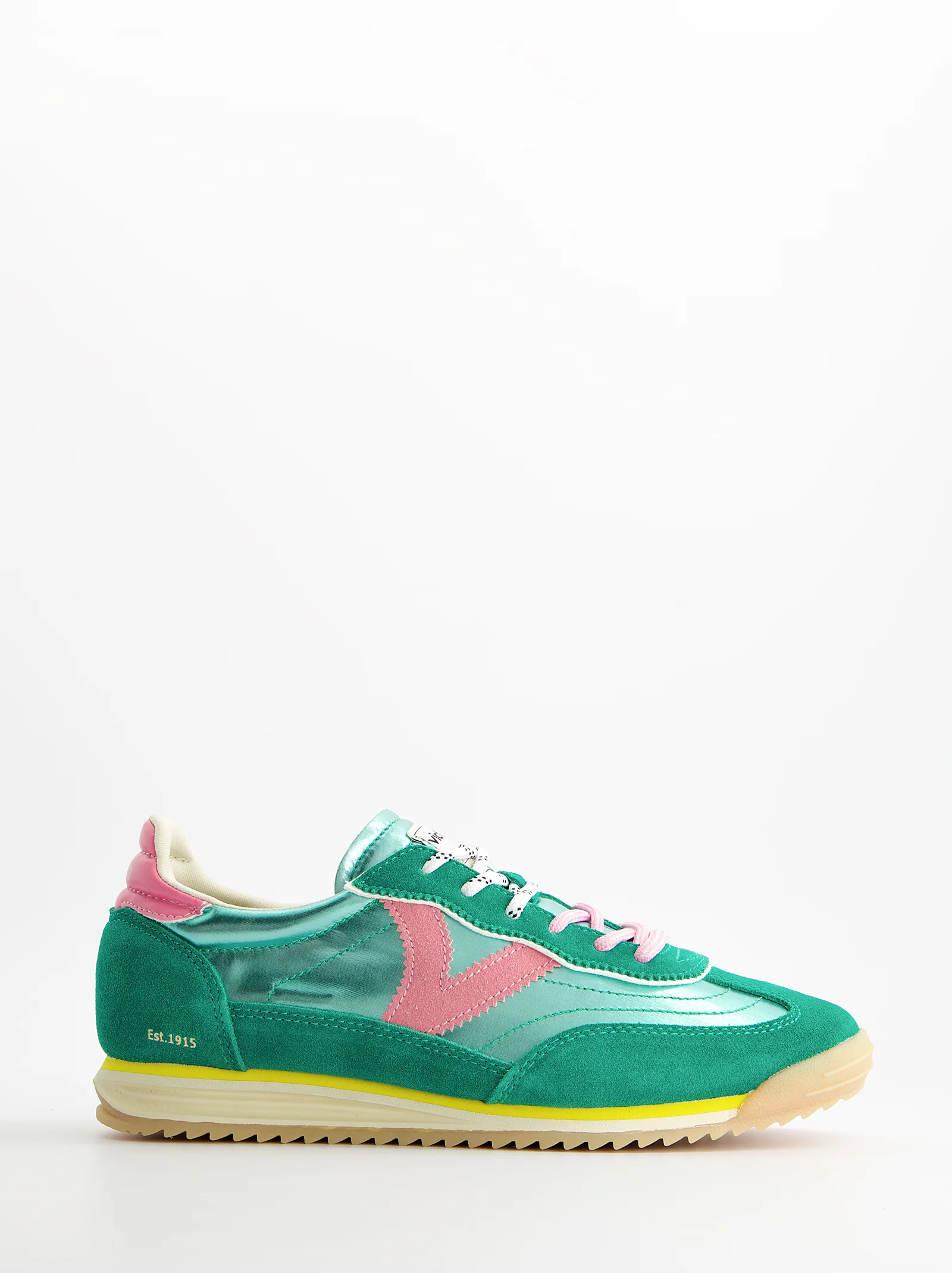 Zapatillas retro en ante metalizadas Victoria Saturno